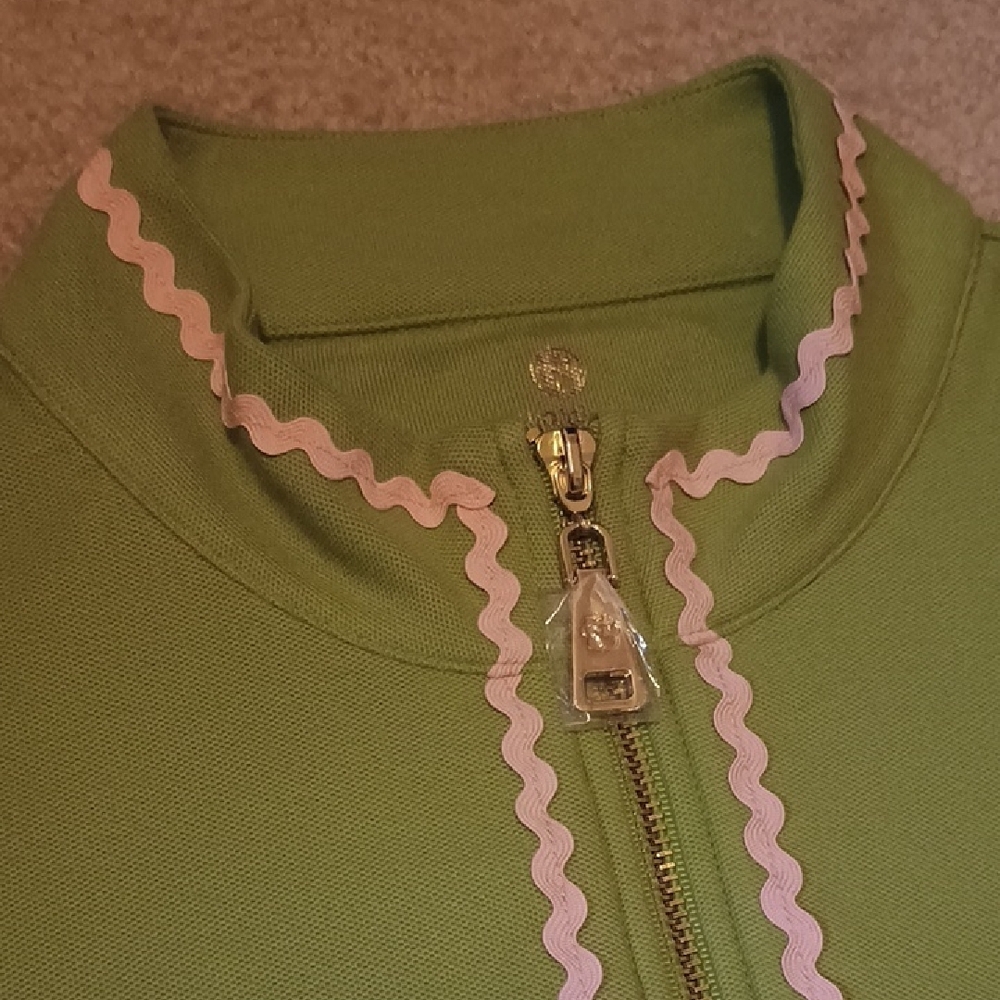 Spartina 449 Colleen Skort Castillo Gingham Serena Ric Rac Short Sleeve Zip Top - Picture 3 of 11